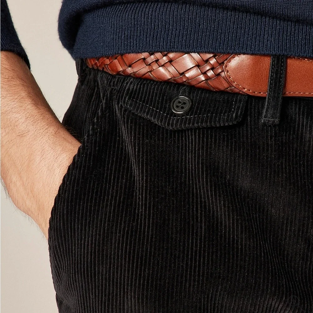 J crew regal black Classic-fit 10-wale corduroy trouser